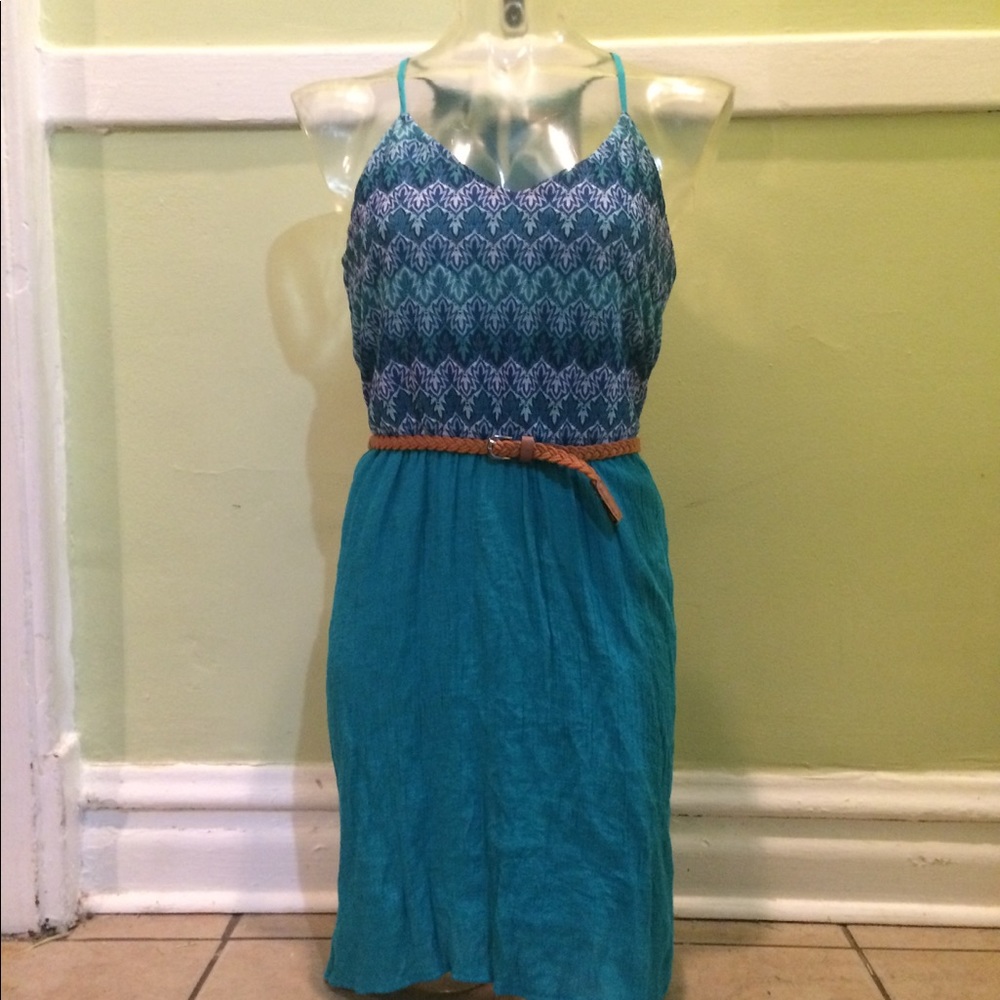 Lily Rose Dress Women's L With Belt